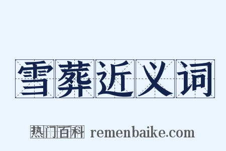 雪葬近义词是什么意思的图片